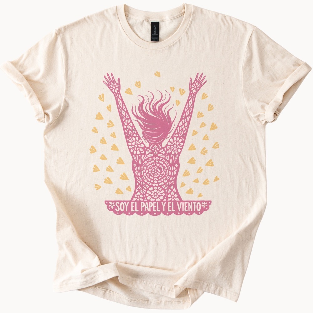Soy El Papel Y El Viento Woman Rising Mandala Tee
